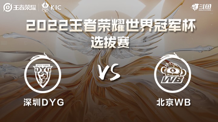 世界冠军杯选拔赛 深圳DYG VS 北京WB