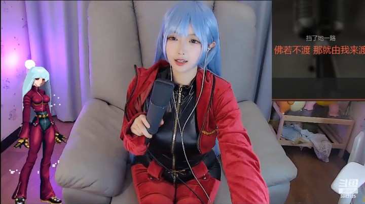 美女小姐姐唱歌真好听，今天穿的喜庆啊