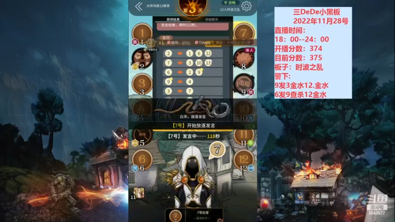 【2022-11-29 00点场】三DeDe：大师场第二十三天