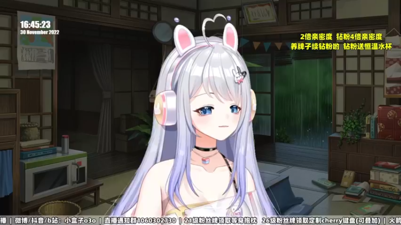 【2022-11-30 16点场】小盒子u：【新人虚拟主播】【钻石双倍】