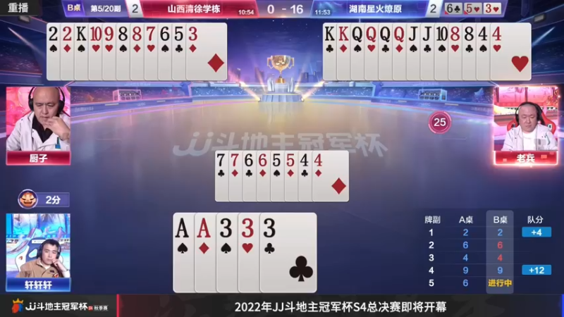 【2022-12-01 21点场】JJ斗地主官方：12月9日S4总决赛打响！