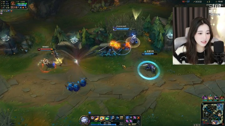 美女小姐姐玩猫咪和水友玩游戏，对面卡莎击杀了它