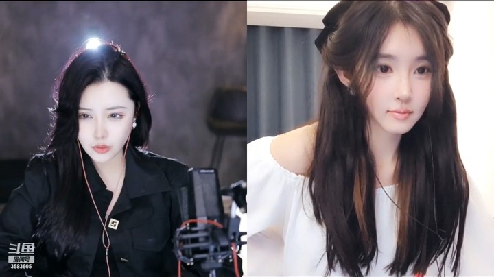 宋鲸儿美女小姐姐真可爱，头发真多