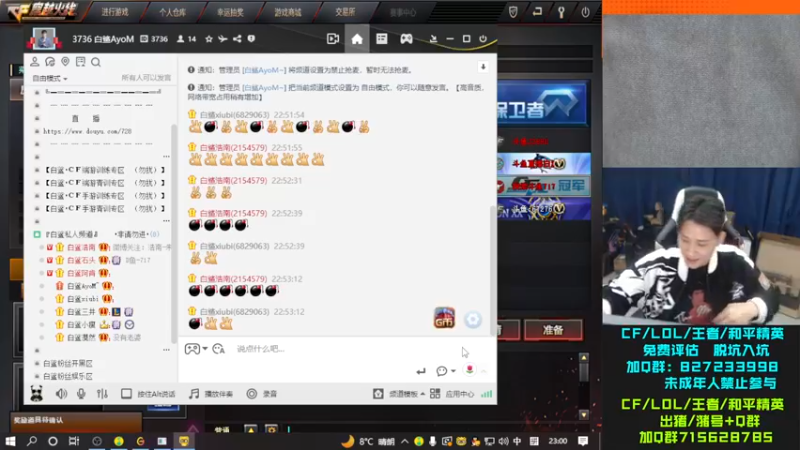 【2022-12-02 23点场】白鲨石头丶：看CFS开幕式 BS加油！