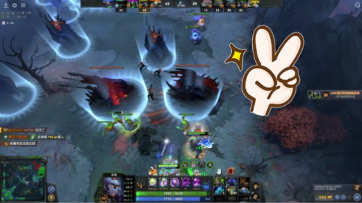 美滋滋DOTA2五号位巫医躺赢时刻