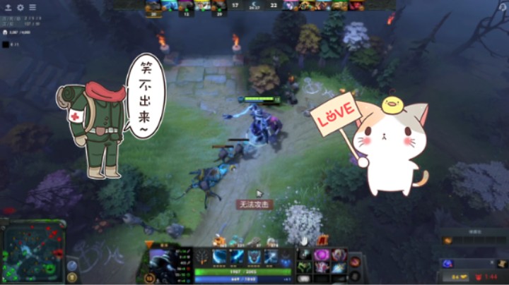 惨兮兮DOTA2三号位电魂电棍闪电幽魂败北时刻