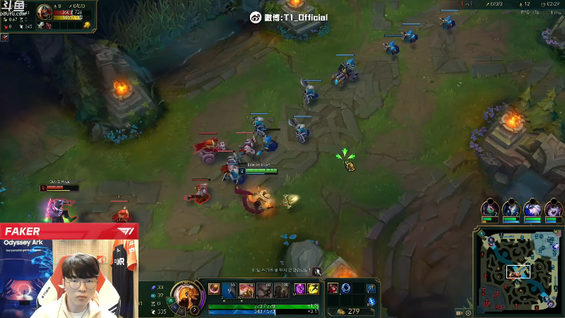 【英雄联盟】T1直播faker的精彩时刻 20221209 14点场