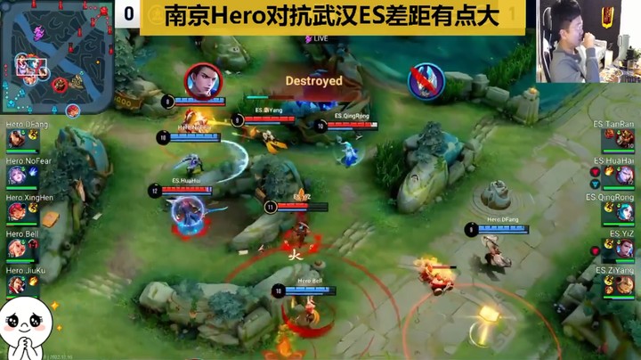 【王者世冠赛】北笙：Hero开团和花木兰大闪都到位了，就是经济差多了