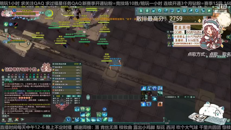 【2022-12-09 21点场】君且莫惜一：【开人流无方】黄金双倍！晚上组排一会