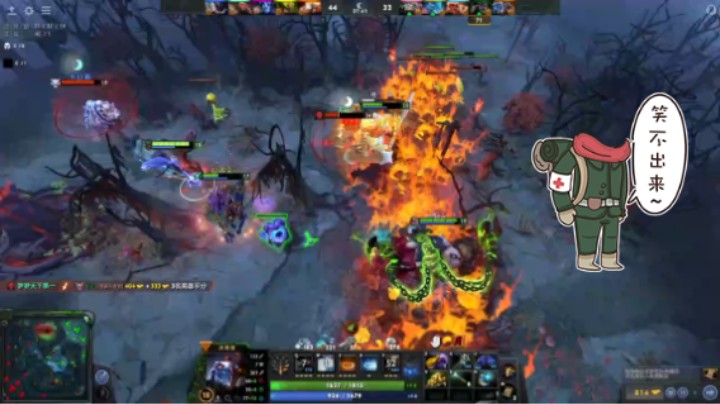 惨兮兮dota2四号位双头龙杰奇洛开局顺到不行杀人如麻遇见12不大行，尤其中路老鹿太菜了，依然败北