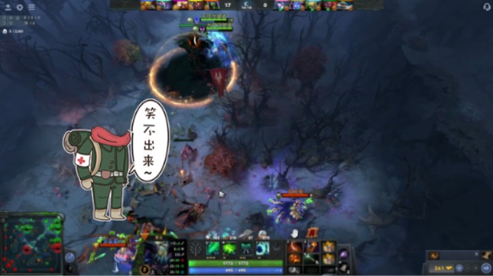 惨兮兮DOTA2三号位大屁股孽主败北时刻