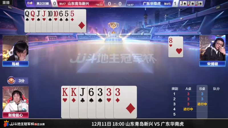 【2022-12-12 08点场】JJ斗地主官方：【预告】12日，山西战名将！