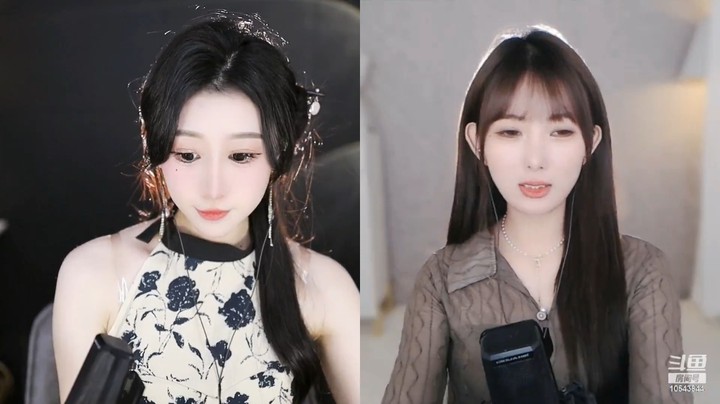 桃子美女主播连麦，今天真好看啊