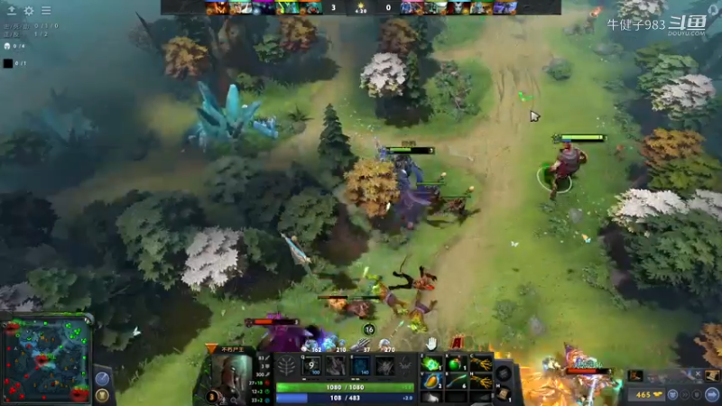 美滋滋DOTA2四号位不朽尸王躺赢时刻，有嗲漫长
