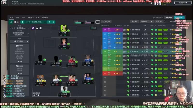 【2022-12-14 14点场】六月Jun6：六月：足球经理2023 南北联鸽王水友队