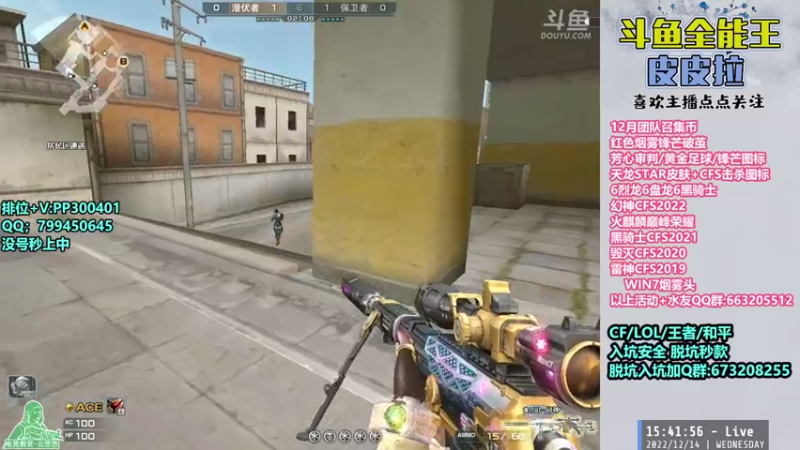 【2022-12-14 15点场】皮皮拉3004O1：皮皮拉:冲击枪王之王前十！