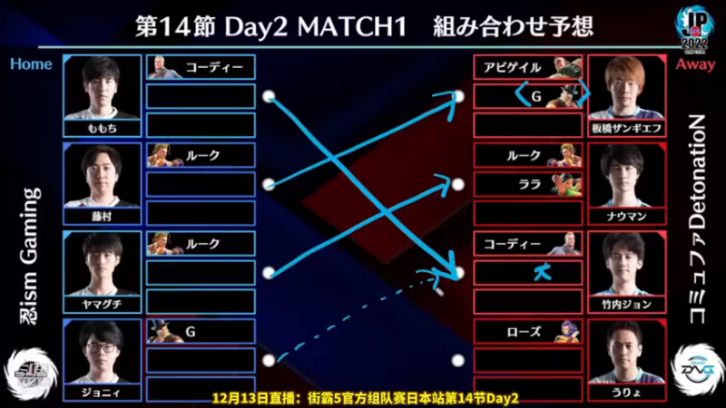 【2022-12-13 18点场】边哥BeenGor：直播：常规赛最后一天！街霸5官方日本组队