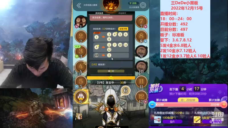 【2022-12-15 20点场】三DeDe：冲击前一百倒计时
