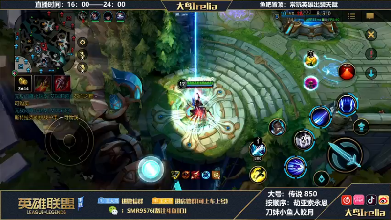 【2022-12-14 18点场】大鸟Irelia：大鸟：极致操作纵享丝滑