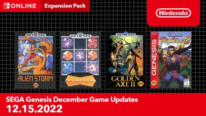 世嘉 Genesis 游戏更新【2022年12月】