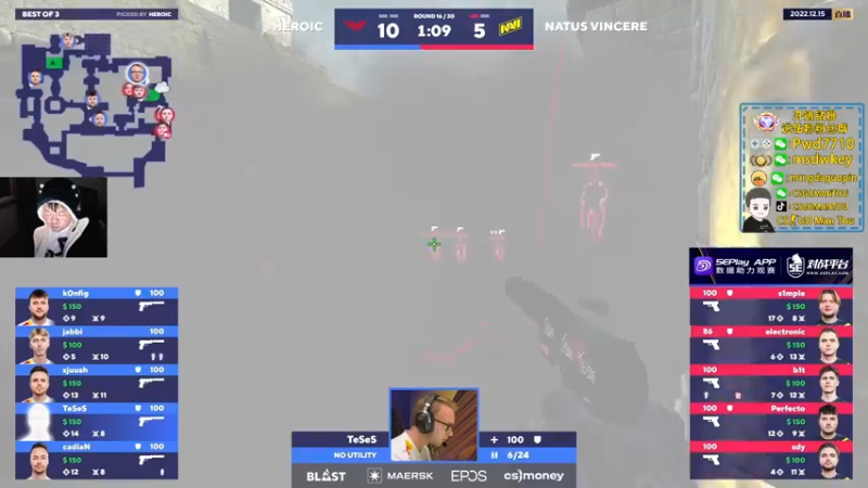 【2022-12-15 22点场】CSGO馒头：生活开心就好