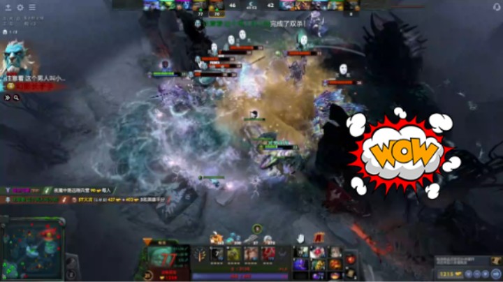 羊美滋滋DOTA2四号位屠夫帕吉躺赢时刻