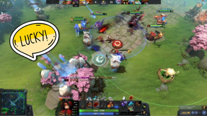 羊美滋滋dota2五号位术士躺赢时刻