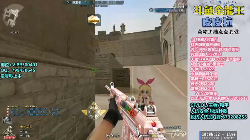 【2022-12-19 18点场】皮皮拉3004O1：皮皮拉:冲击枪王之王前十！