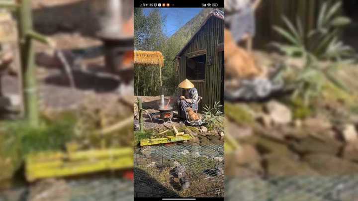 大哥在山里过的好休闲，这灌水小工具有意思