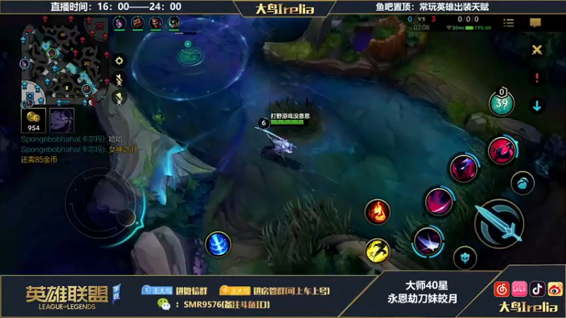 【2022-12-20 22点场】大鸟Irelia：❀大鸟:极致操作纵享丝滑