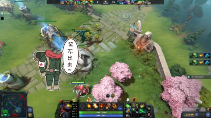 羊惨兮兮活久见DOTA2四号位发条技师遇见中单死灵法师直接送