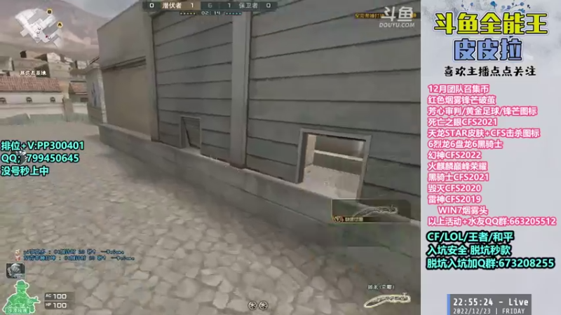 【2022-12-23 22点场】皮皮拉3004O1：皮皮拉:冲击枪王之王前十！