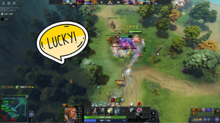 美滋滋dota2四号位转三号位全能骑士躺赢时刻
