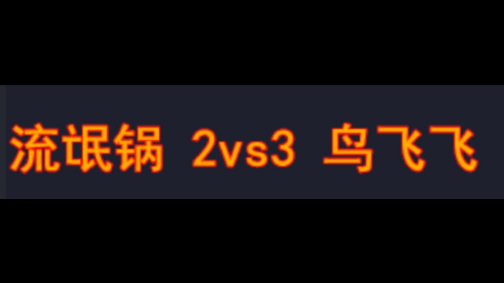 流氓锅 2vs3 鸟飞飞