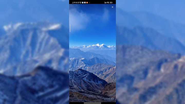 好美的雪山风景啊