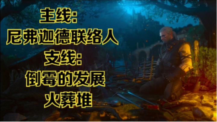 【瞳宝】【狂猎次时代版】第十期：主线：尼弗迦德联络人，支线：倒霉的发展，火葬堆~全收集全任务流程~