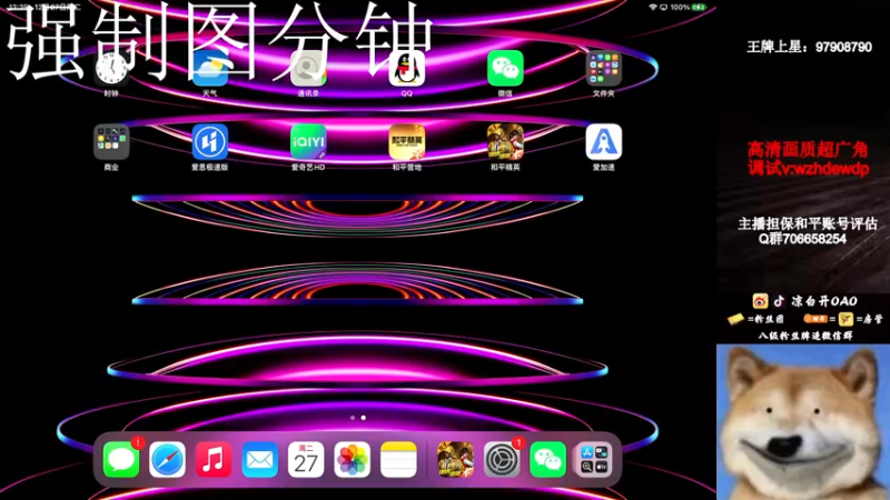【2022-12-27 12点场】凉白开OAO：【冲高k战神】