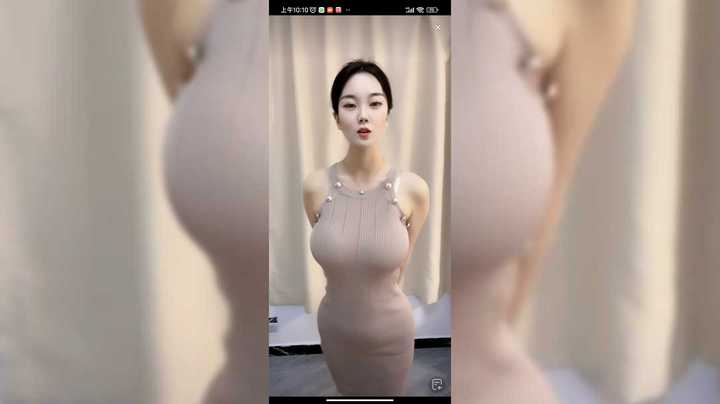 美女小姐姐在家直播健身，给礼物才健身，健身还赚钱，别人健身都是花钱