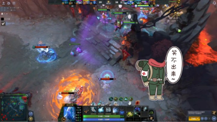 惨兮兮DOTA2五号位远古冰魂败北时刻，莫名其妙啊简直，对面术士上来就不打了还能输