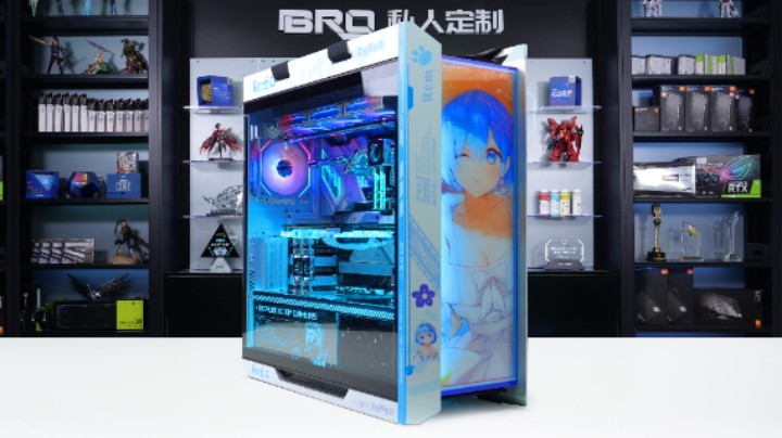【BRO水冷私人定制】华硕 ROG 太阳神 蕾姆主题 分体水冷方案展示