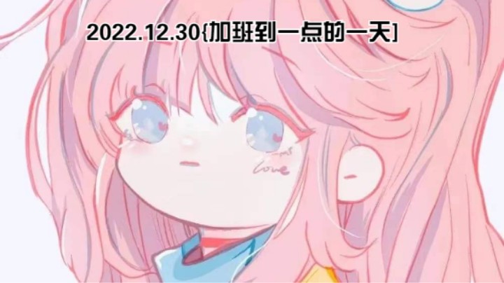 12月30日{加班到一点的一天}