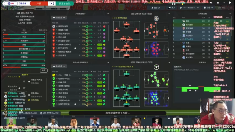 【2023-01-01 15点场】六月Jun6：六月：足球经理2023 南北联鸽王水友队