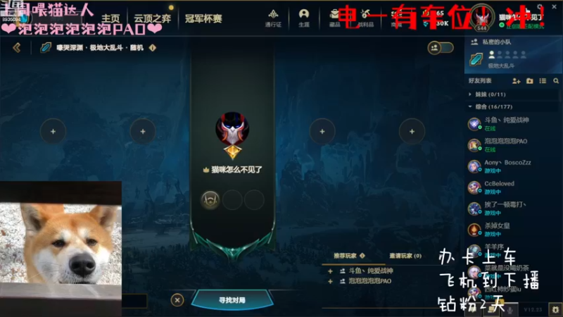 【2022-12-29 12点场】猫咪怎么不见了：双倍，让我看看谁还没有找我打游戏！