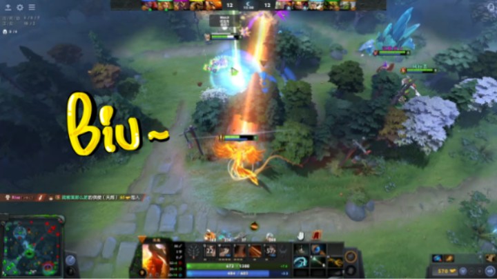 美滋滋DOTA2四号位凤凰躺赢时刻，发挥竟然还不错哈哈哈42个助攻