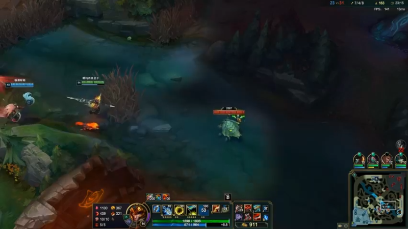 皇子这次遇到对手了，对面打野很强，打不过啊