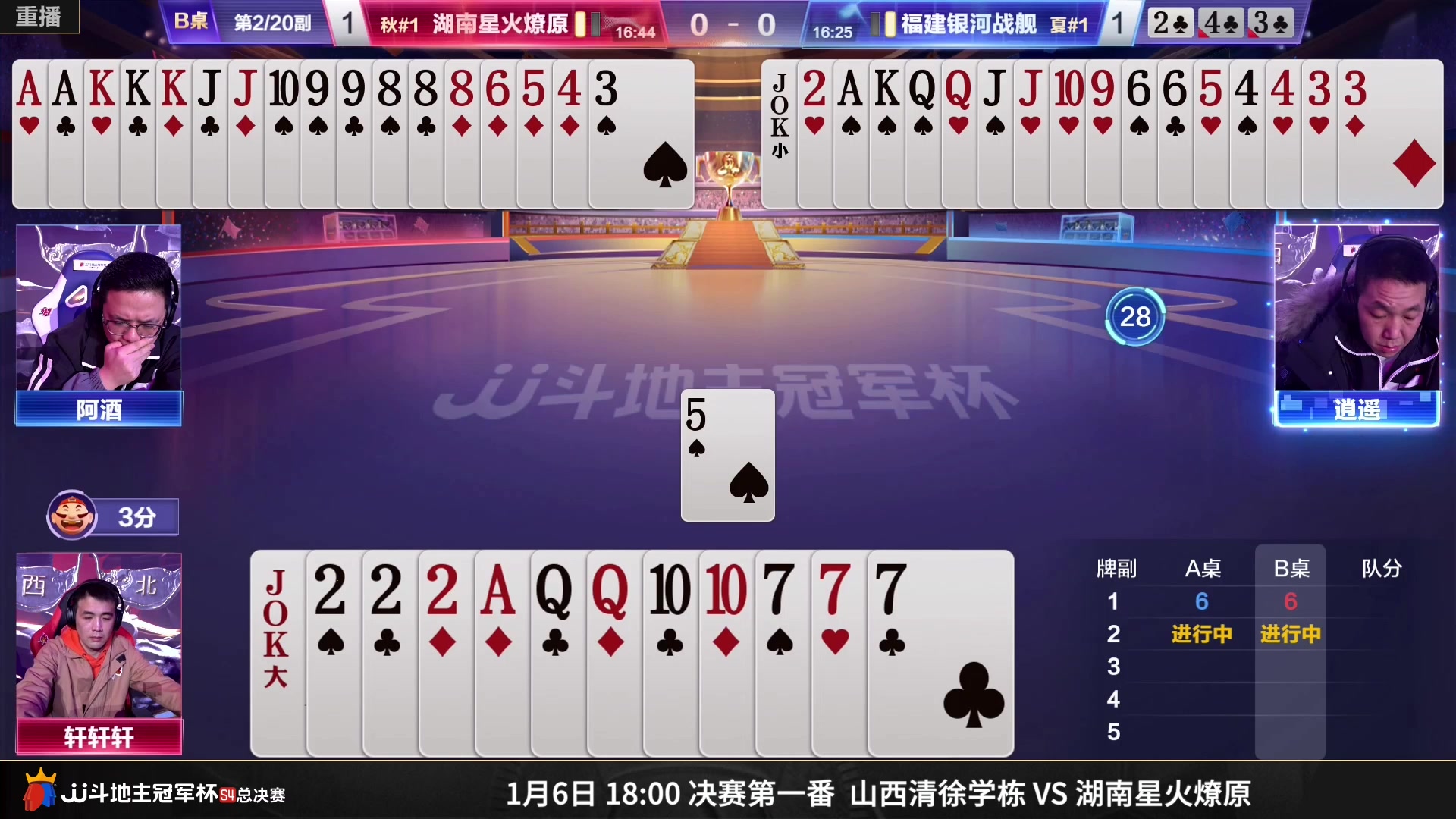【2023-01-06 10点场】JJ斗地主官方：【预告】6日18点，决赛隆重打响