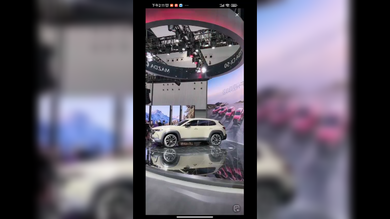 美女车模很漂亮，很多人拍摄，真好看啊