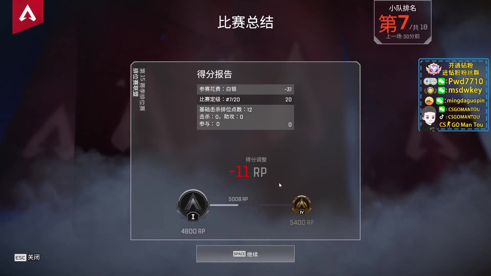【2023-01-05 21点场】CSGO馒头：新年新气象希望大家都开心