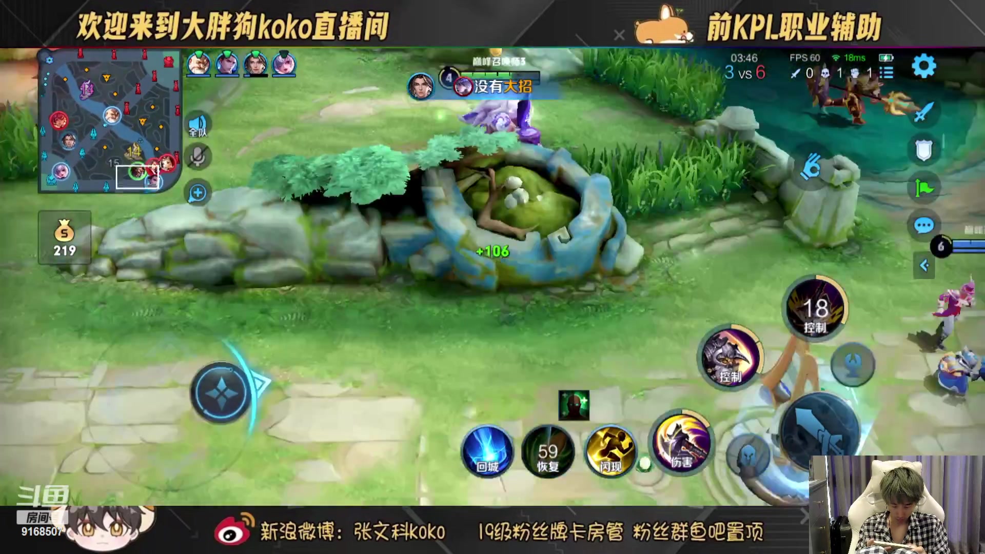 【2023-01-06 15点场】大胖狗koko：斗鱼最强辅助 高分辅核