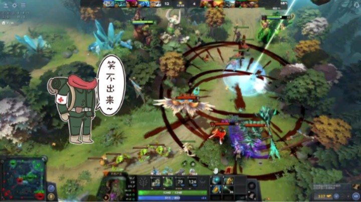 惨兮兮活久见DOTA2四号位不朽尸王遇见五号位毒瘤赏金猎人，竟然比我还坑哈哈哈